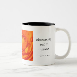 Caneca De Café Em Dois Tons Cada flor é uma alma….
