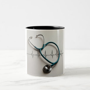 Caneca De Café Em Dois Tons Cada gole mantém o coração batendo