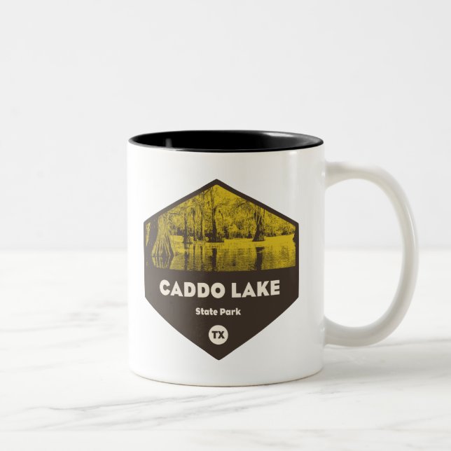 Caneca De Café Em Dois Tons Caddo Lake State Park Texas (Direita)