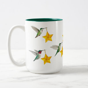 Caneca De Café Em Dois Tons Cães e Estrelas Coffee Mug de dois tons
