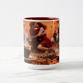 Caneca De Café Em Dois Tons Café 7 Amor
