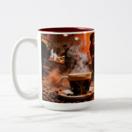 Caneca De Café Em Dois Tons Café 7 Amor