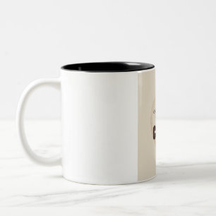 Caneca De Café Em Dois Tons Café Antes do Caos Citação Divertida da Manhã para