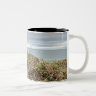 Caneca De Café Em Dois Tons Café Bluff da Ilha Block e Tea Mug