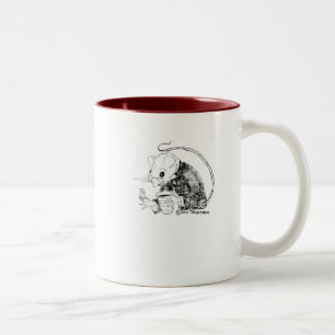 Caneca De Café Em Dois Tons Café com o Churchmouse