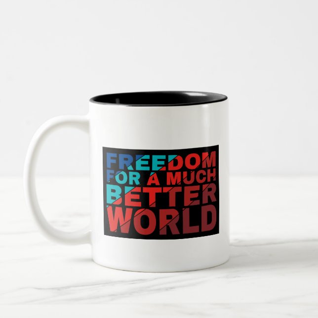 Caneca De Café Em Dois Tons Café da Copa: Liberdade (Esquerda)
