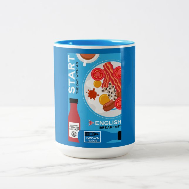 Caneca De Café Em Dois Tons Café da Manhã Inglês Tradicional (Centro)