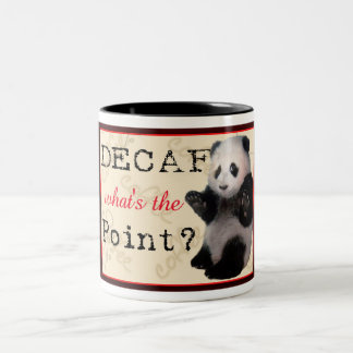 Caneca De Café Em Dois Tons Café da panda do Decaf