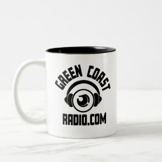 Caneca De Café Em Dois Tons Café da Rádio Costeira Verde