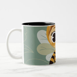 Caneca De Café Em Dois Tons Café de Cerâmica com Personagem Infantil Abelha Ca