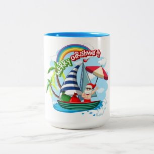 Caneca De Café Em Dois Tons Café De Duas Toneladas De Natal