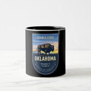 Caneca De Café Em Dois Tons Café De Duas Toneladas De Oklahoma