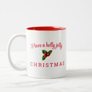 Caneca De Café Em Dois Tons Café de Natal