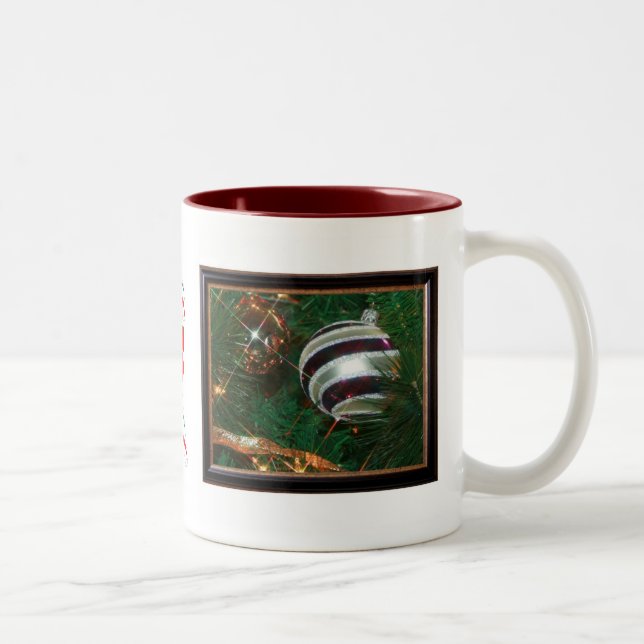 Caneca De Café Em Dois Tons Café de Natal (Direita)
