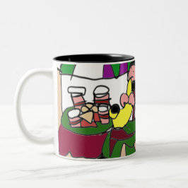 Caneca De Café Em Dois Tons Café de outono de Jazz