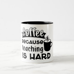 Caneca De Café Em Dois Tons Café de Professora