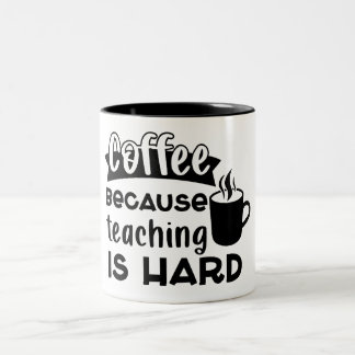 Caneca De Café Em Dois Tons Café de Professora