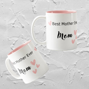 Caneca De Café Em Dois Tons Café do Dia da Mãe Bonita Mug "Melhor Mãe de Todos
