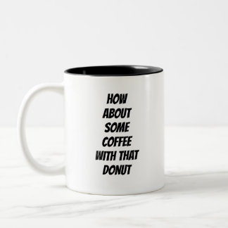 Caneca De Café Em Dois Tons Café & Donuts