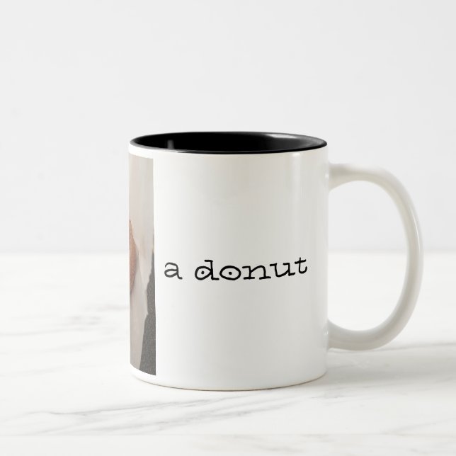 Caneca De Café Em Dois Tons Café e uma caneca da rosquinha (Direita)