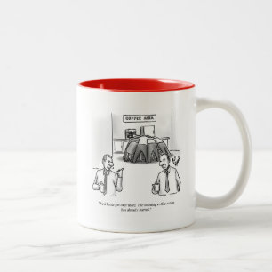 Caneca De Café Em Dois Tons Café Engraçado Local De Trabalho Humor Mug