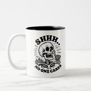 Caneca De Café Em Dois Tons Café Engraçado Sarcástico