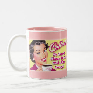 Caneca De Café Em Dois Tons CAFÉ! Faça coisas estúpidas mais rapidamente c