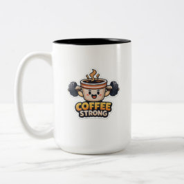 Caneca De Café Em Dois Tons Café Forte