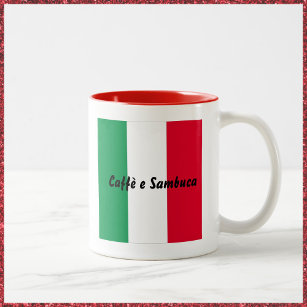 Caneca De Café Em Dois Tons Café italiano e Sambuca Mug