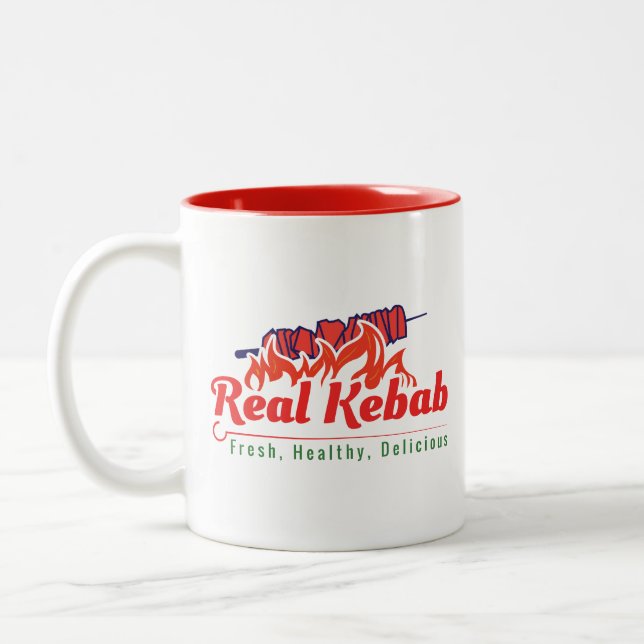 Caneca De Café Em Dois Tons Café Kebab Real (Esquerda)