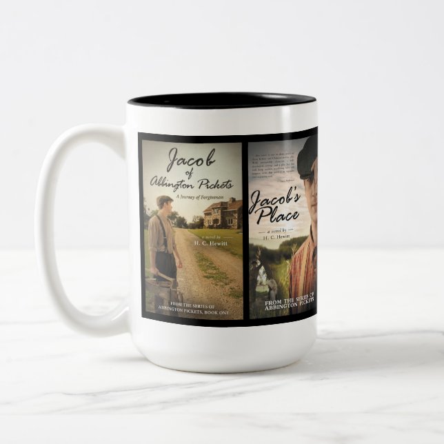 Caneca De Café Em Dois Tons Café, Latte ou Tea Mug (Esquerda)