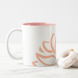 Caneca De Café Em Dois Tons Café Lotus Flower Mug 11 onças