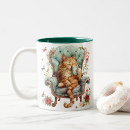 Caneca De Café Em Dois Tons Café Mata De Gato De Gato Amantes De Gato
