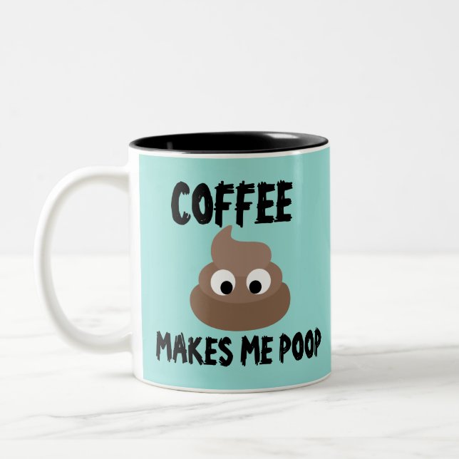 CANECA DE CAFÉ EM DOIS TONS CAFÉ ME FAZ PÔR MUGS MUG CUP (Esquerda)