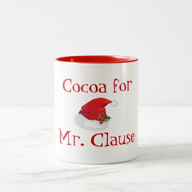 Caneca De Café Em Dois Tons Café Mug-Cacau Feriado Para O Sr. Clause (Centro)