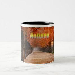 Caneca De Café Em Dois Tons Café Mug Com Um Tema De Outono Adorável