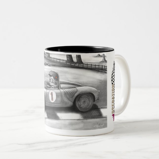 Caneca De Café Em Dois Tons Café Mug "Cream of Crop" de Fabio Napoleoni (Frente Esquerda)
