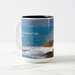 Caneca De Café Em Dois Tons Café Mug do Parque Nacional Acadia