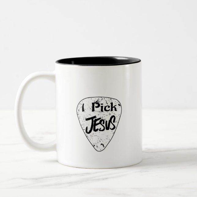 Caneca De Café Em Dois Tons Café Mug " Eu Escolho Jesus" (Esquerda)