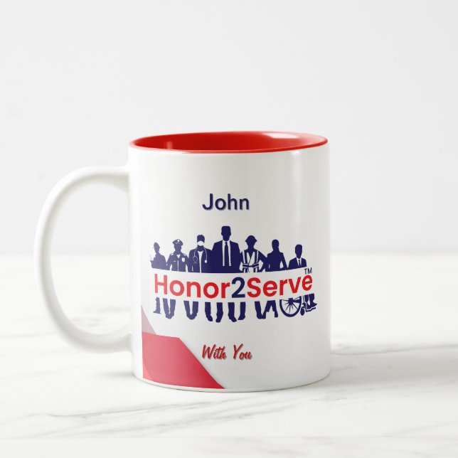 Caneca De Café Em Dois Tons Café Mug - Honor2Serve (Esquerda)