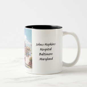 Caneca De Café Em Dois Tons Café Mug - Hospital Johns Hopkins, Baltimore, MD