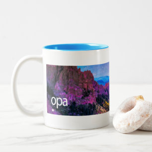 Caneca De Café Em Dois Tons Café Mug - OPA Retreat 2024