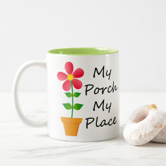 Caneca De Café Em Dois Tons Café Mug para os Porch Lovers!