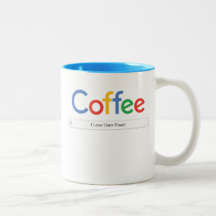 Caneca De Café Em Dois Tons Café No Google Font Coffee Mug De Dois Toneladas