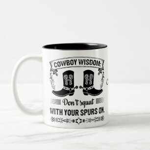 Caneca De Café Em Dois Tons Café Ocidental, Mug Personalizado De Cowboy