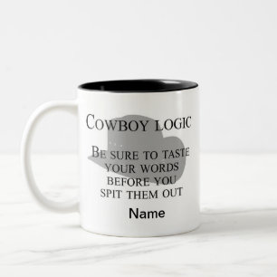 Caneca De Café Em Dois Tons Café Ocidental Personalizável Cowboy Mug