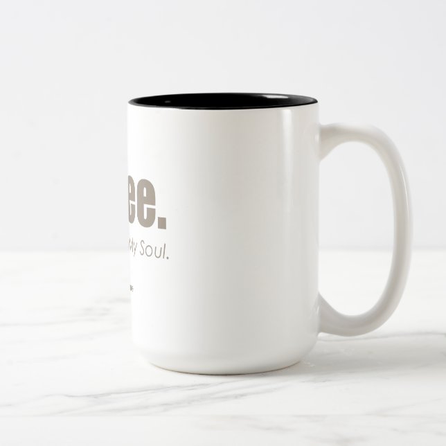 Caneca De Café Em Dois Tons Café Preto (Direita)