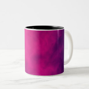 Caneca De Café Em Dois Tons Café Rosa e Roxo - Sopro Personalizável