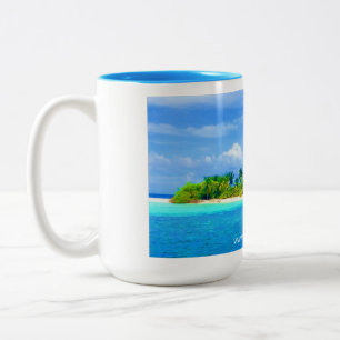 Caneca De Café Em Dois Tons Café Troy Island ou Tea Mug