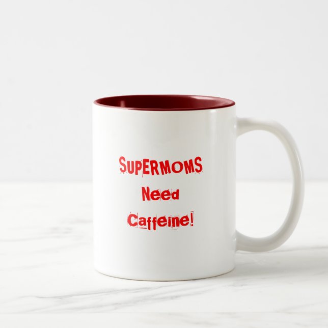 CANECA DE CAFÉ EM DOIS TONS CAFEÍNA DA NECESSIDADE DOS SUPERMOMS (Direita)